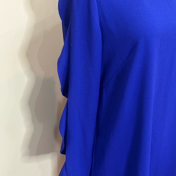 London Times | NWT Size 10 Royal Blue Long Sleeved Dress - Picture 3 of 7